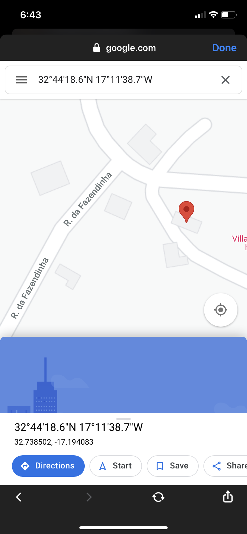 Address of yellow house